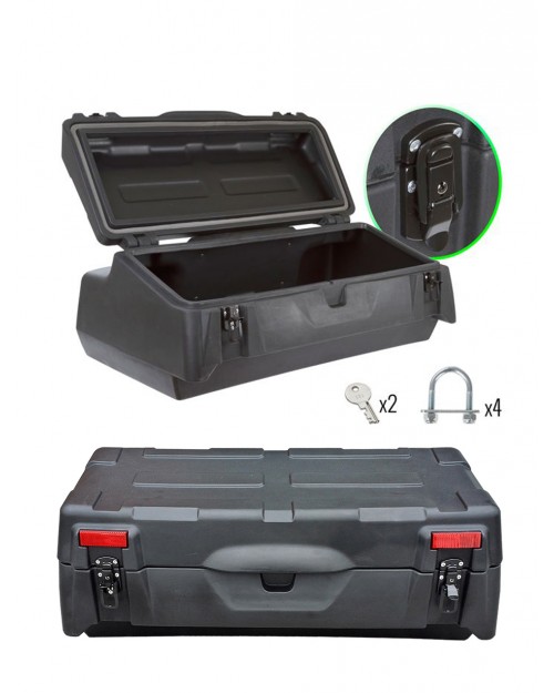 BAULE RIGIDO QUAD CON SERRATURA E SCHIENALE