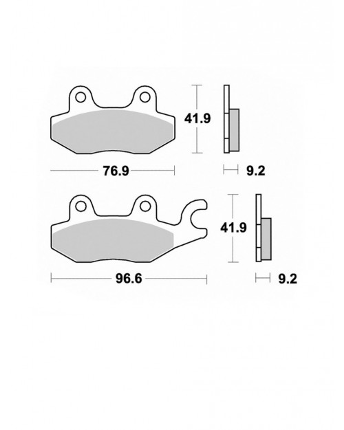 PASTIGLIE FRENO ANT SX SEMI-SINTERIZZATE SUZUKI / KAWASAKI