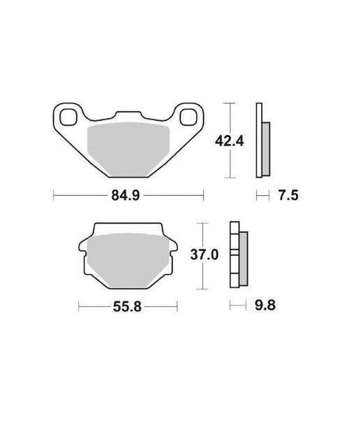 PASTIGLIE FRENO ANTERIORI SEMI-SINTERIZZATE TGB / POLARIS