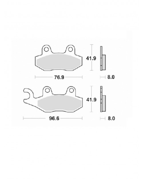PASTIGLIE FRENO ANT SX SINTERIZZATE SUZUKI / KAWASAKI