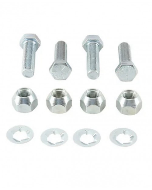 KIT 4 COLONNETTE/ PERNI MOZZO RUOTA POLARIS SCRAMBLER/TRAIL BOSS-BLAZER CON DADI SERRAGGIO