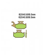 PASTIGLIE FRENO POSTERIORI SINTERIZZATE YAMAHA