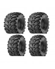 TRENO COMPLETO PNEUMATICI QUAD ATV KENDA BEAR CLAW K299 25X10-12 25X8-12